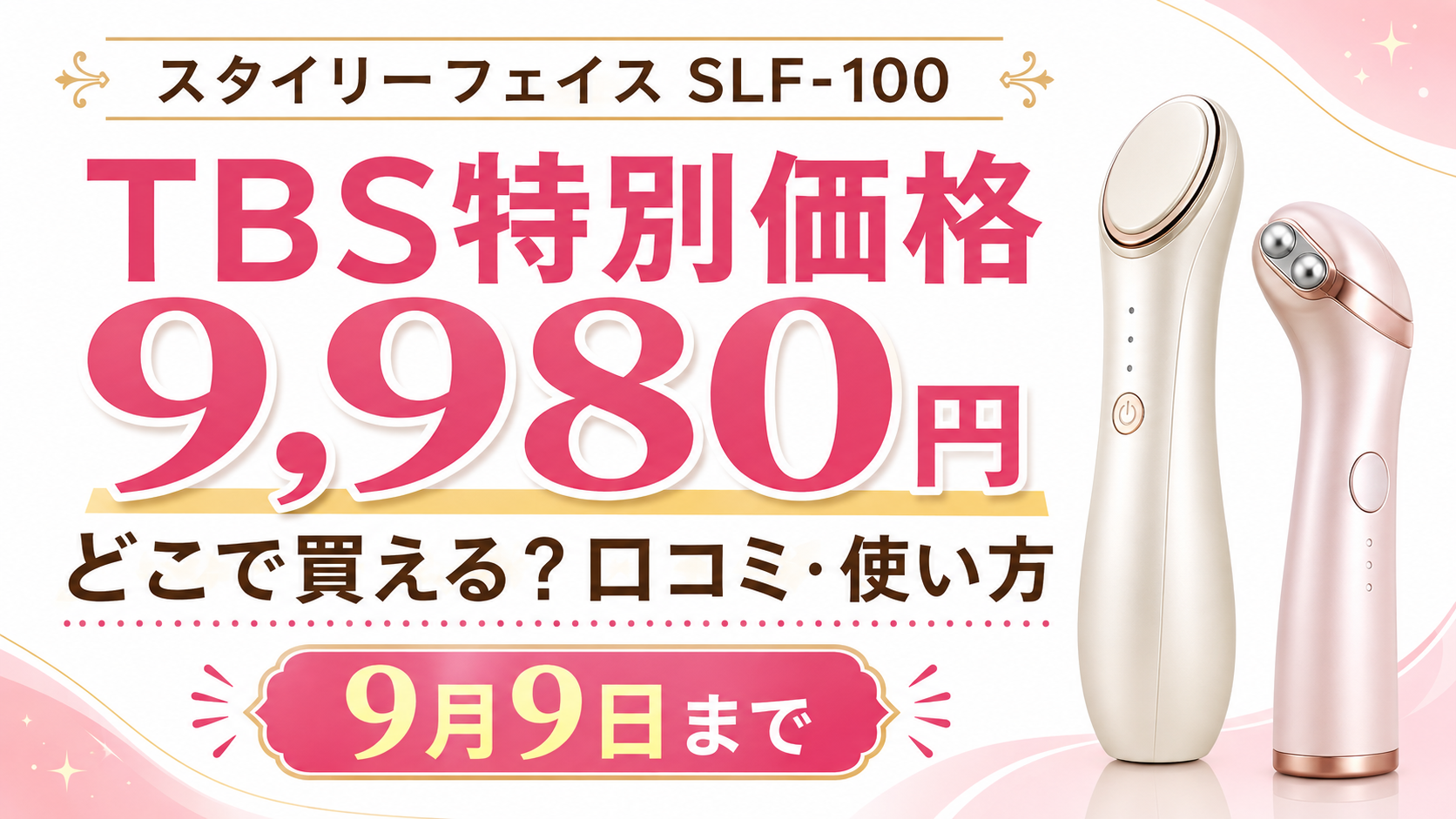 TBSキニナルチョイスで紹介されたスタイリーフェイスSLF-100の価格と販売店比較