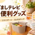 めざましテレビ 秋の便利グッズ|ペタッとポイ・ミストコテージ・ゴム付きラップ